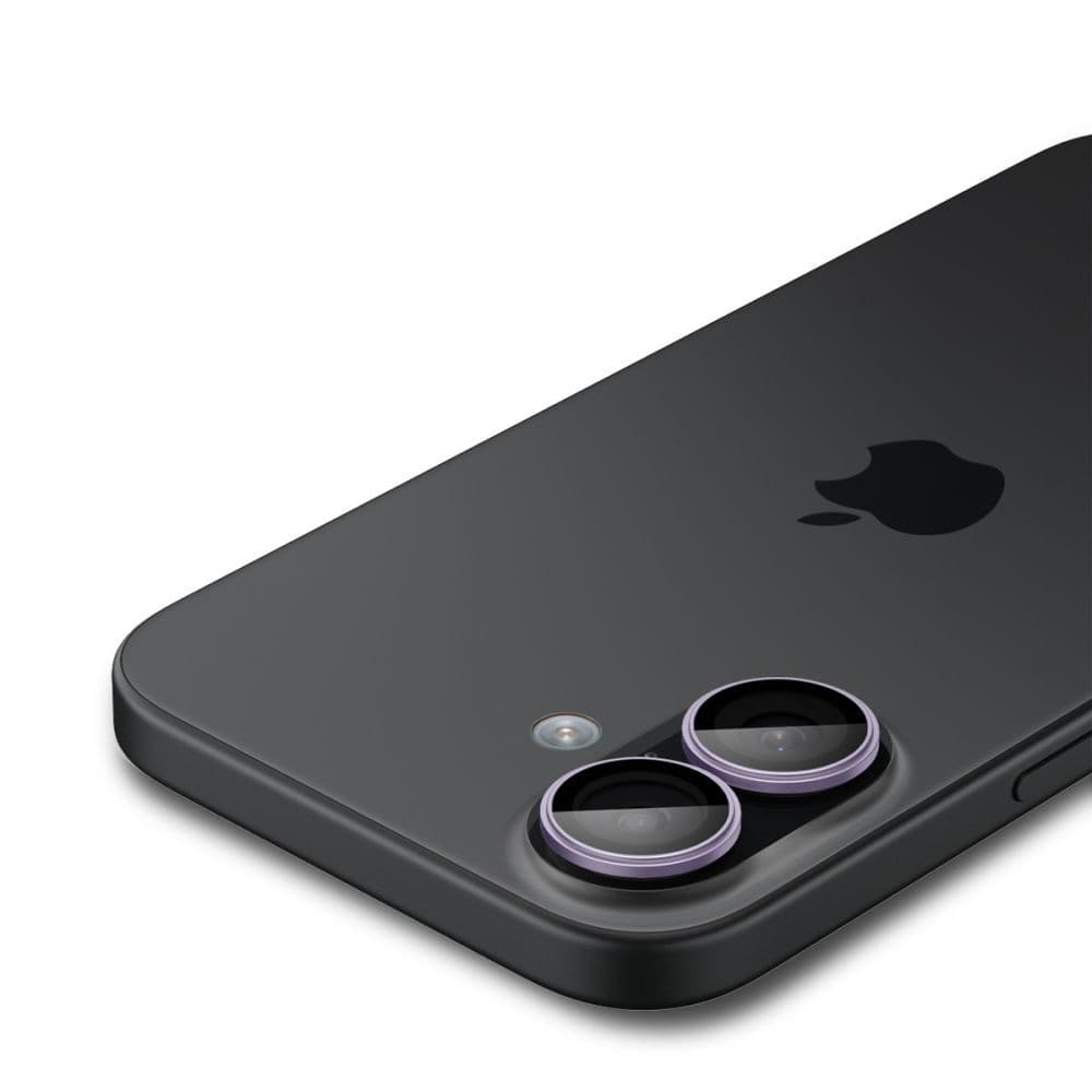 Spigen Optik.tR EZ Fit Pro sklo na kameru (2 ks) iPhone 17/16 Plus/16 fialová - náhled 5