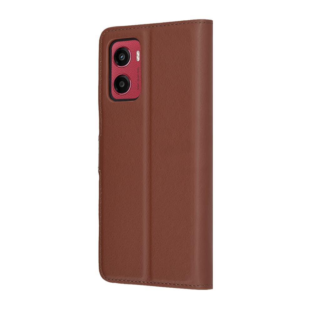 Pouzdro Techsuit kožené pro Motorola Moto G05 E15 hnědé - náhled 5
