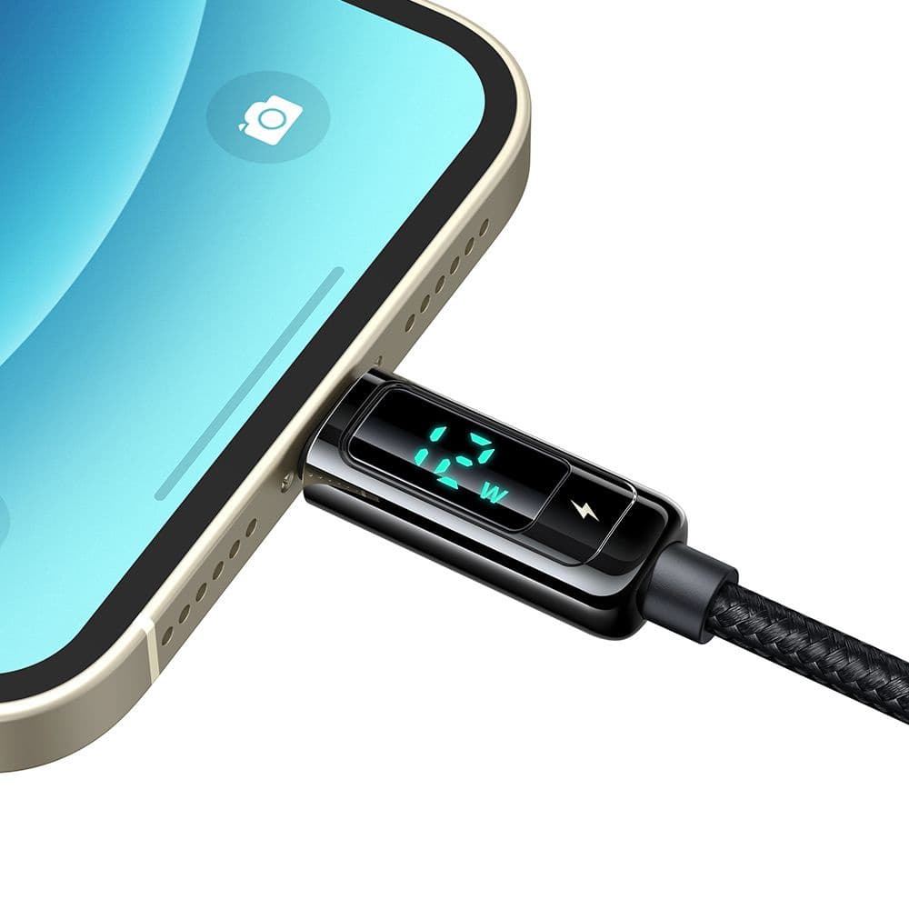 Mcdodo – datový kabel (CA-9940) – USB-A na Lightning, 3A, digitální displej, 1,2m – černý - náhled 5