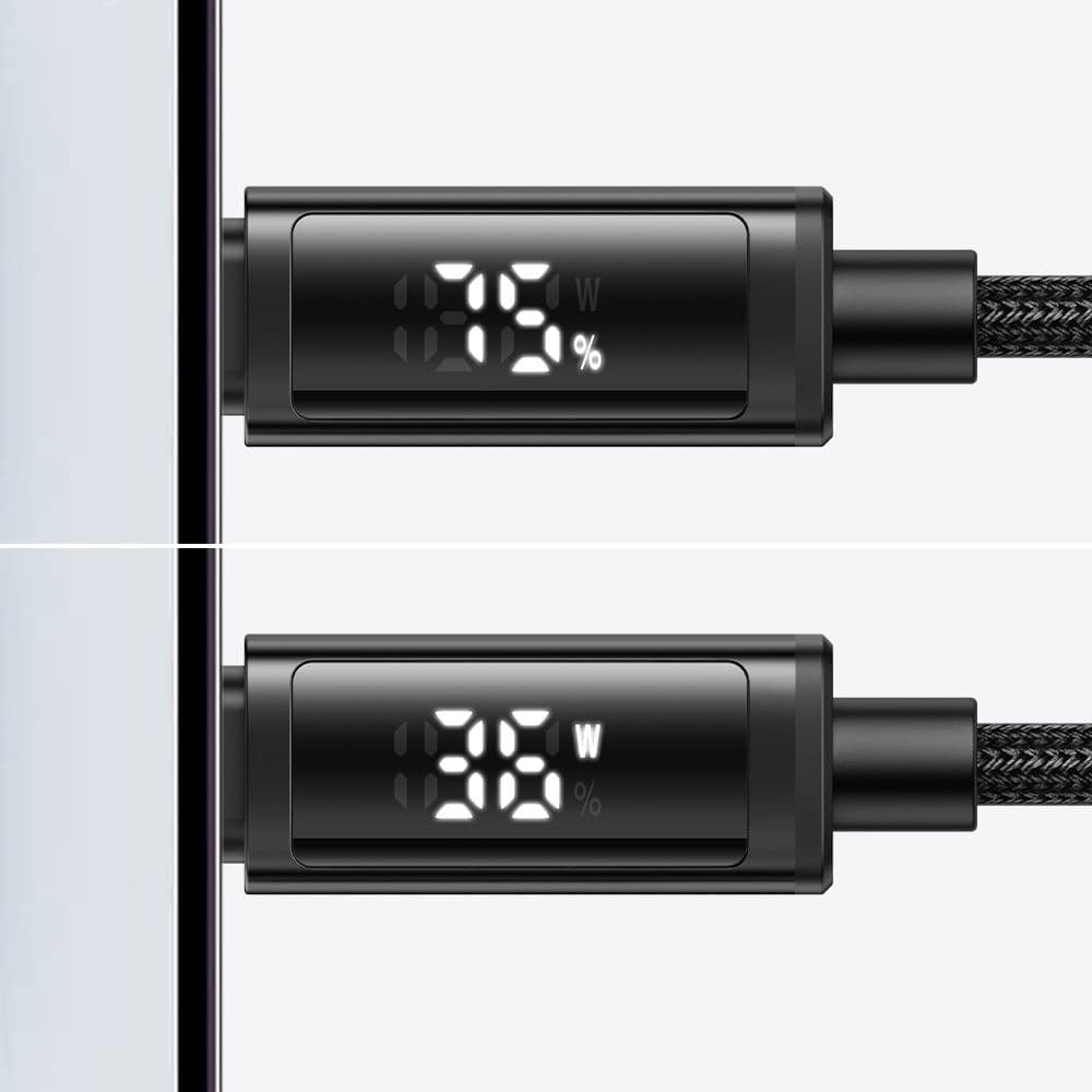Mcdodo – datový kabel (CA-7990) – USB-C na Lightning, duální LED displej, 36W, rychlé nabíjení, 1,2m – černý - náhled 5