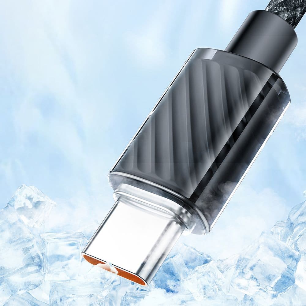 Mcdodo – datový kabel (CA-3650) – Type-C na USB-A, transparentní design, 100W, 1,2m – černý - náhled 5