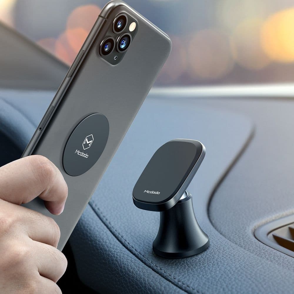 Mcdodo - magnetický držák do auta (CM-8490) - na palubní desku, otočný o 360°, super silná přilnavost, hliníková slitina - černý - náhled 5