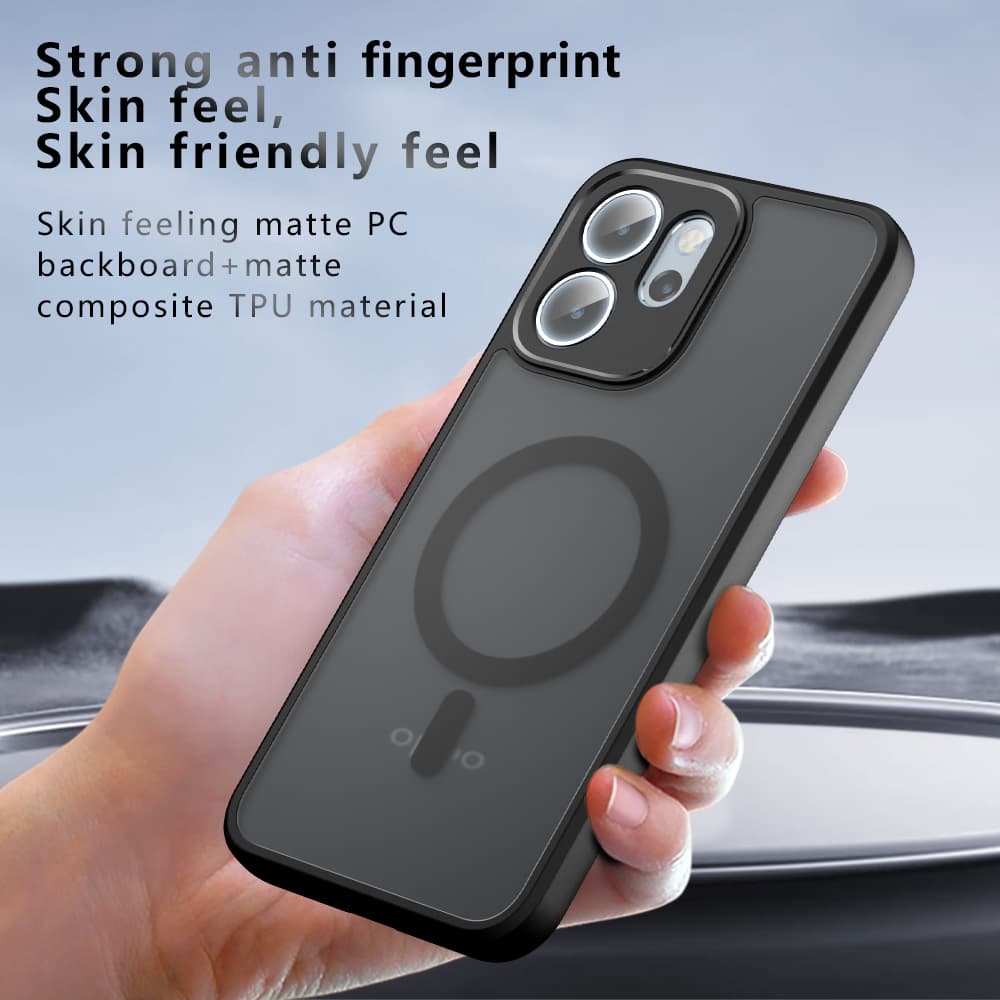 Techsuit PureFrost MagSafe pro Oppo Reno14 F / Reno14 FS 5G v matné černé - náhled 5