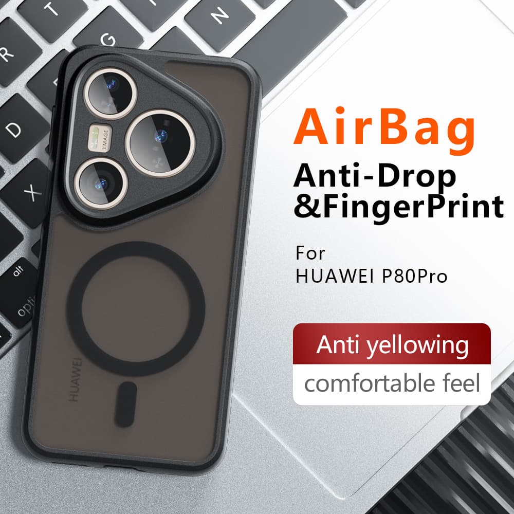 Techsuit PureFrost MagSafe Huawei Pura 80 Pro / Pura 80 Ultra matná černá - náhled 5
