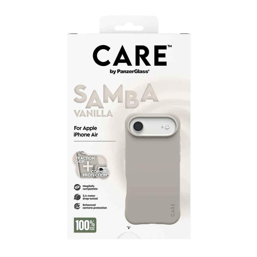 Pouzdro PanzerGlass CARE Fashionable s MagSafe iPhone 17 Air Samba Vanilla - náhled 5