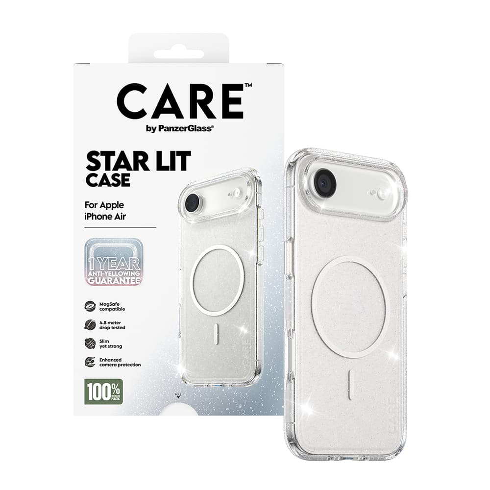 PanzerGlass® CARE Flagship Urban Explorer Star Lit bílý MagSafe iPhone 17 Air průhledný - náhled 5