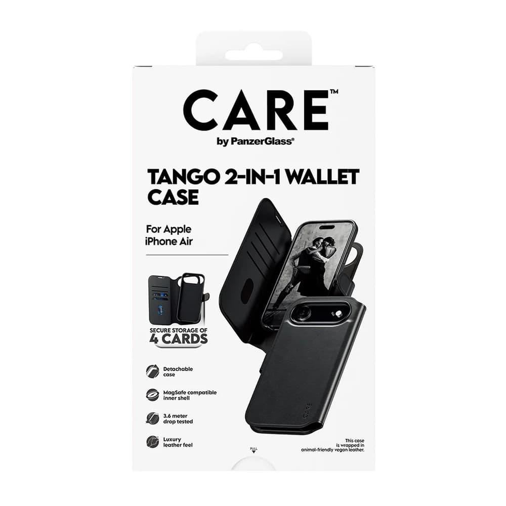 Pouzdro PanzerGlass CARE MagSafe Tango Two-in-One Wallet iPhone 17 Air černé - náhled 5