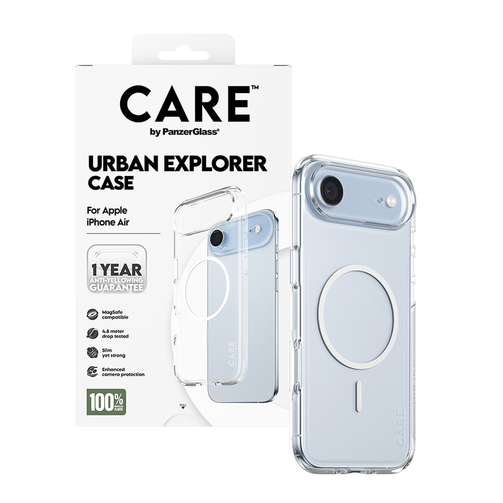 PanzerGlass® CARE Flagship Urban Explorer bílý MagSafe iPhone 17 Air průhledný - náhled 5