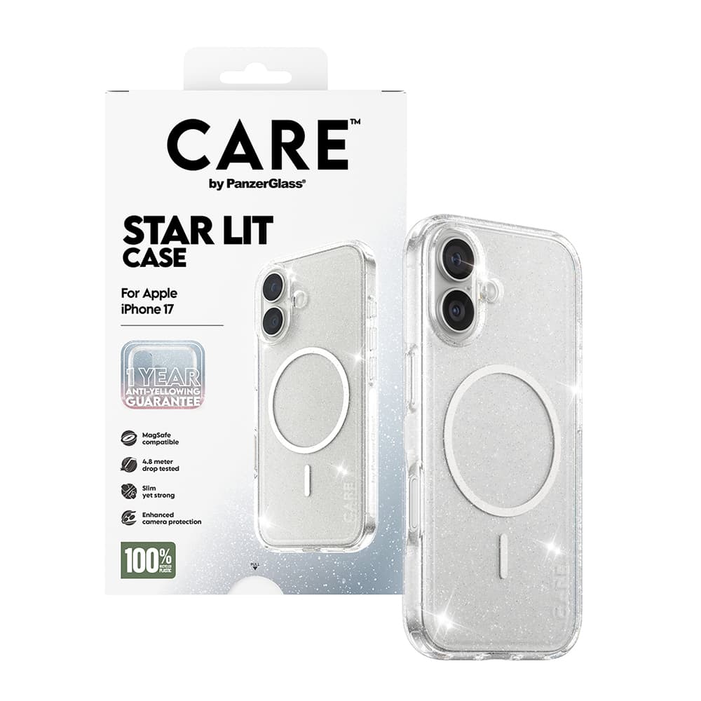 PanzerGlass® CARE Flagship Urban Explorer Star Lit White MagSafe iPhone 17 průhledný - náhled 5