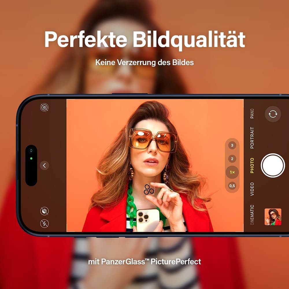 PanzerGlass PicturePerfect ochrana čočky fotoaparátu iPhone 16 Pro/Pro Max průhledná - náhled 5