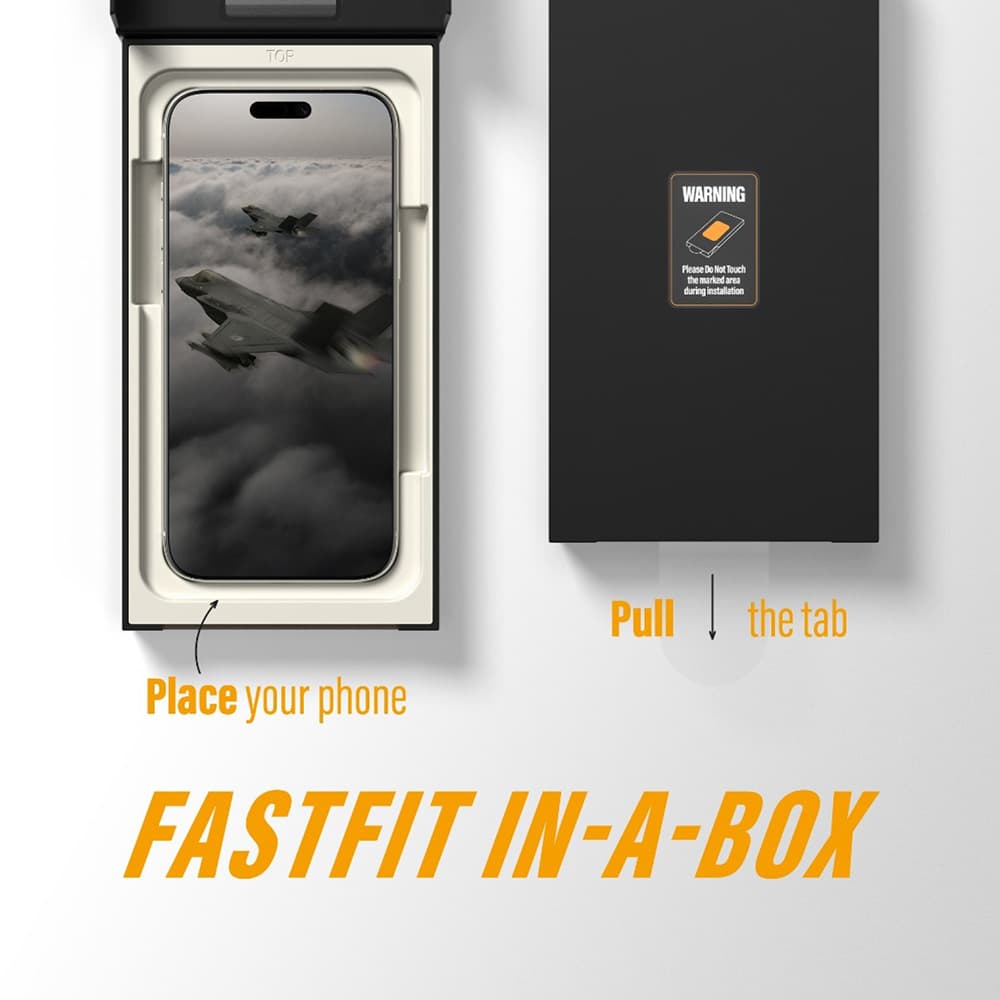 PanzerGlass Ultra-Wide Fit Stealth ochrana obrazovky iPhone 17 Pro černá - náhled 5