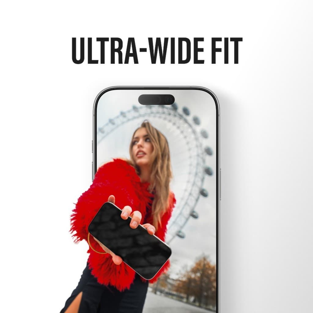 PanzerGlass Ultra-Wide Fit 2-Way Privacy ochranné sklo s EasyAlignerem iPhone 17 iPhone 16 Pro černé - náhled 5