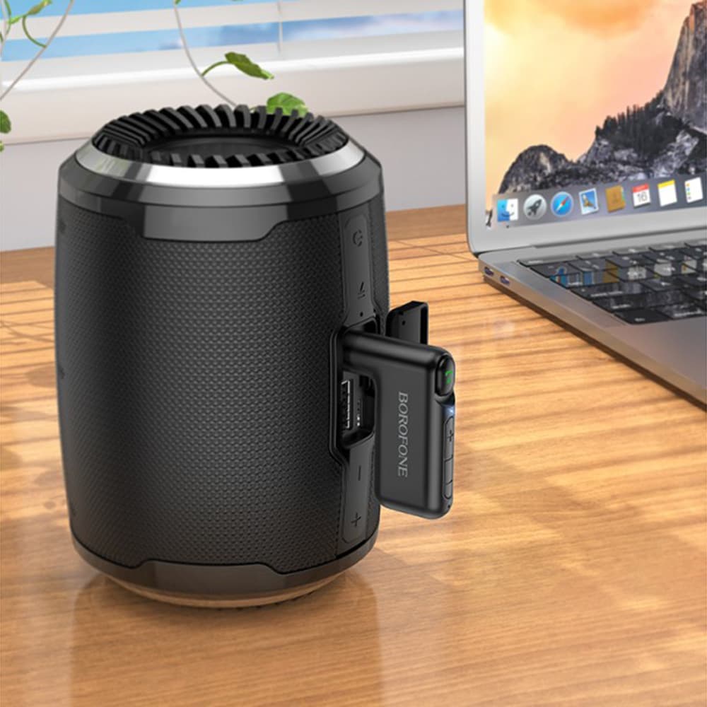Borofone bluetooth 5.0 adaptér Wideway BC35 jack 3.5mm černý - náhled 5