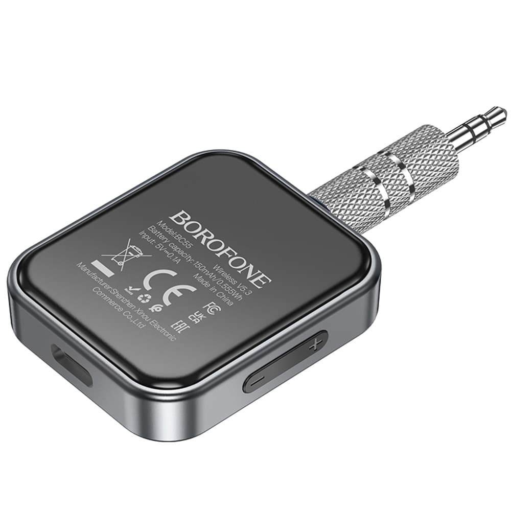 Borofone Bluetooth 5.3 adaptér Suave BC55 150mAh Jack 3.5mm černý - náhled 5