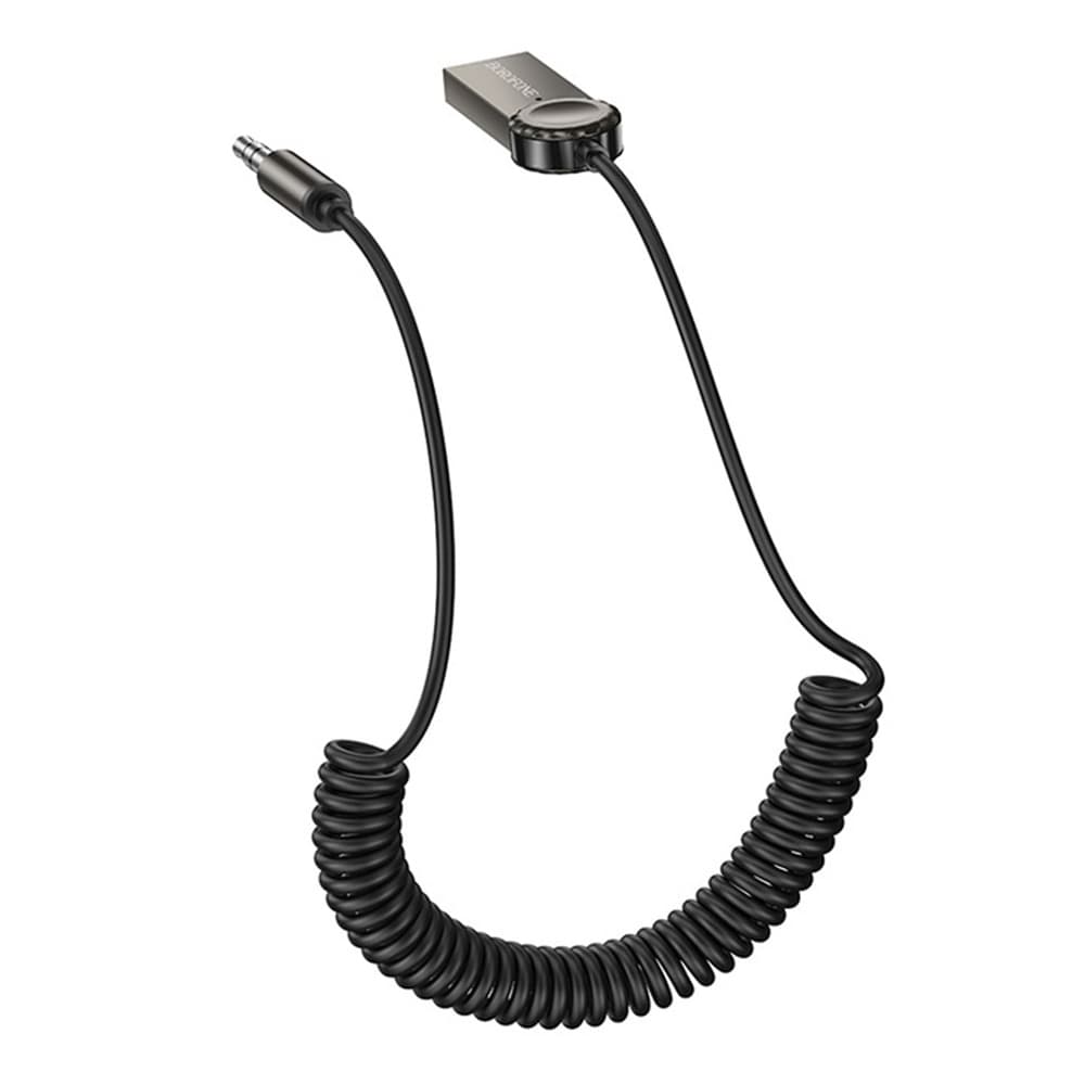 Borofone bluetooth V5.0 adaptér Peaceful BC56 jack 3.5mm šedý - náhled 5