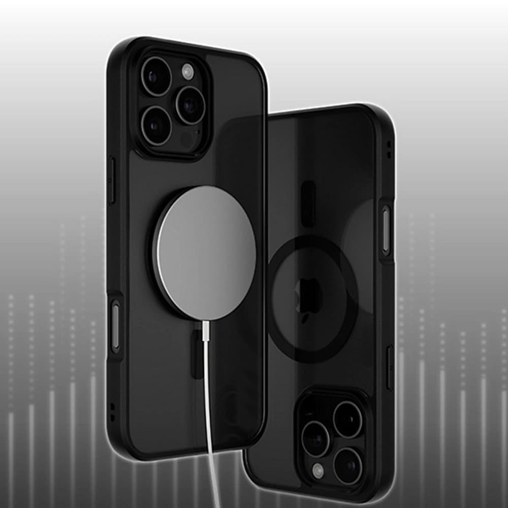 PanzerGlass® HardCase Black MagSafe &amp; Frame Series iPhone 16 Pro průhledný - náhled 5