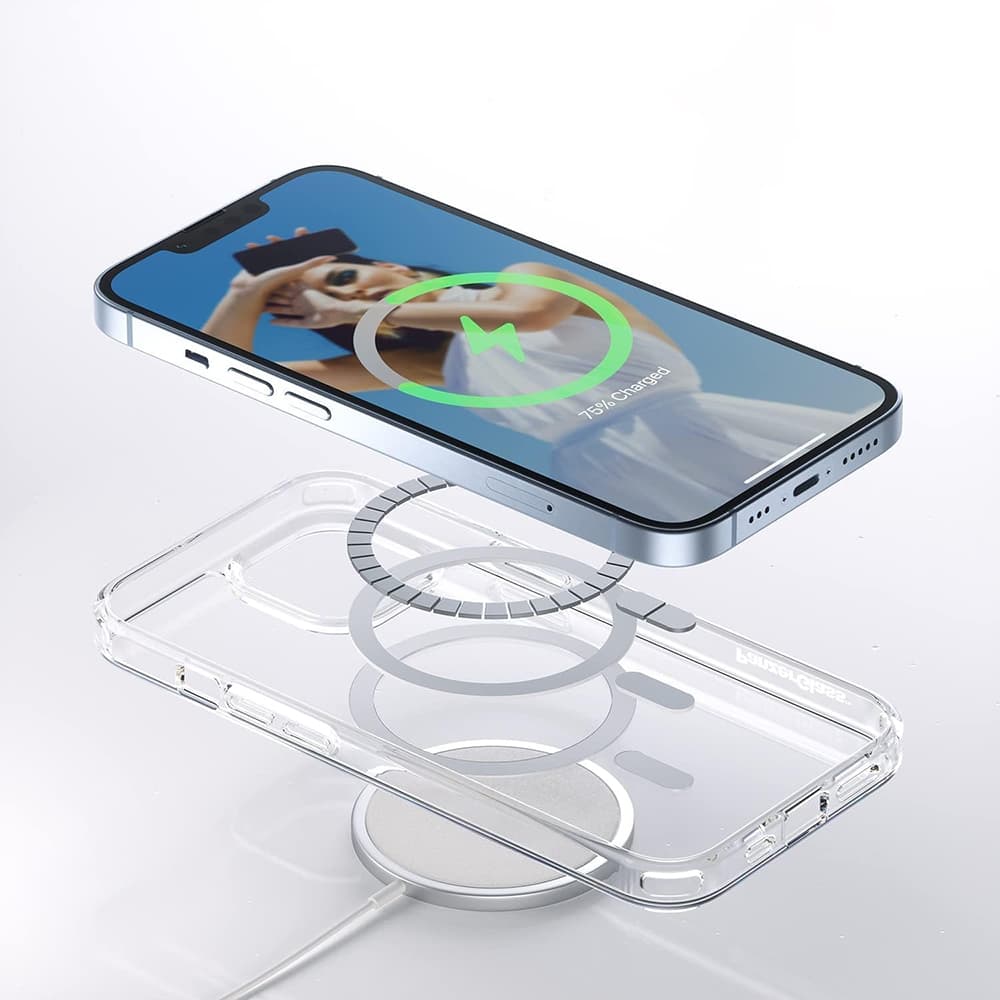 PanzerGlass® HardCase bílý MagSafe Series iPhone 16 Pro průhledný - náhled 5