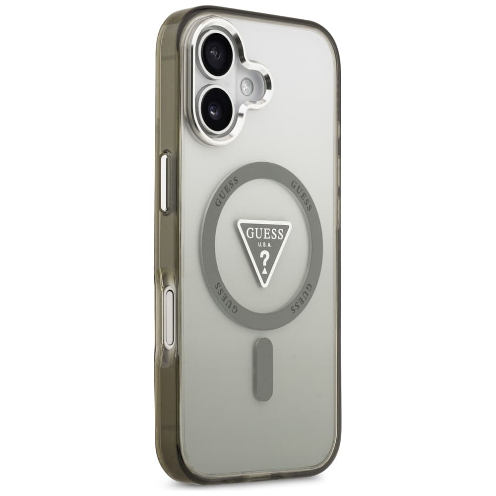 Guess IML Gradient Triangle Logo MagSafe iPhone 17 Khaki - náhled 5