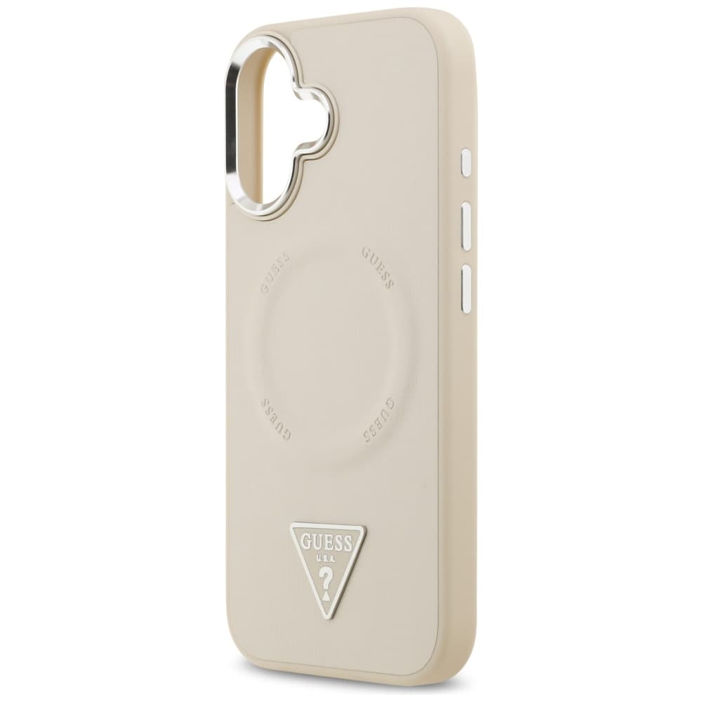 Guess Hardcase Triangle Logo MagSafe iPhone 17 béžová - náhled 5