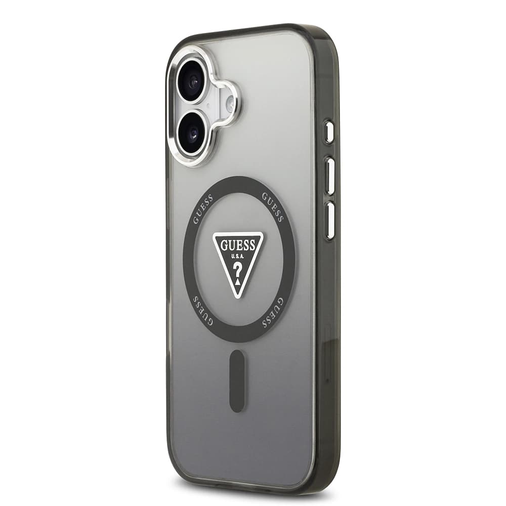 Guess IML Gradient Triangle Logo MagSafe pro iPhone 17 černý - náhled 5