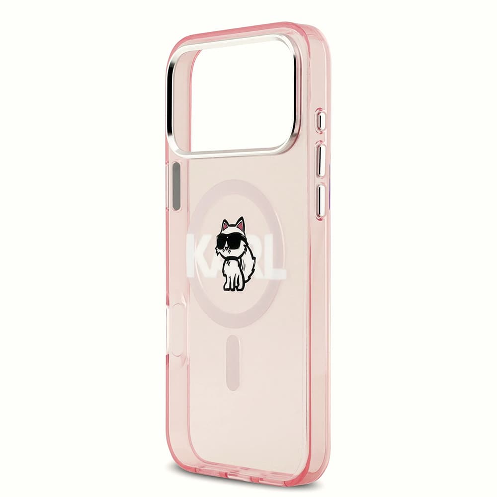 Karl Lagerfeld IML Choupette Sketch Logo MagSafe iPhone 17 Pro Max růžová - náhled 5