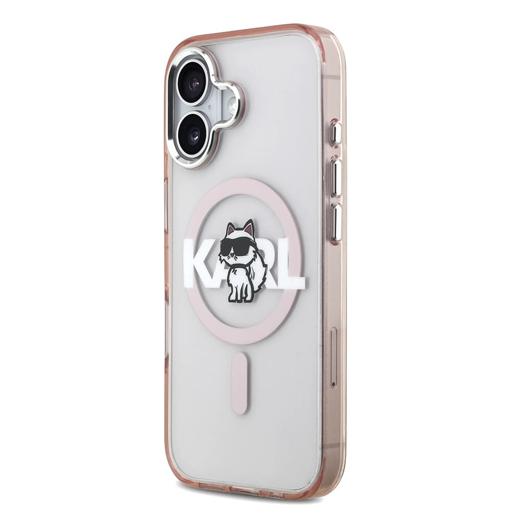 Karl Lagerfeld IML Choupette Sketch Logo MagSafe iPhone 17 růžová - náhled 5