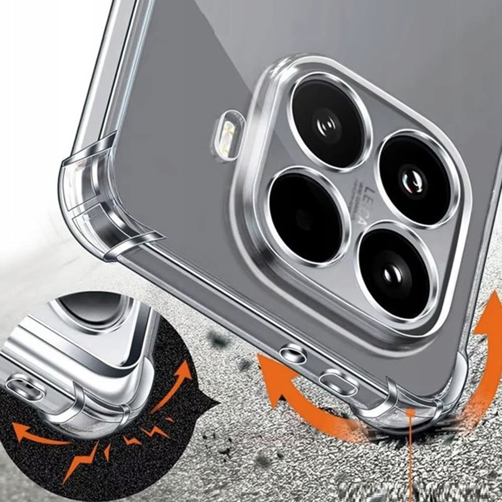 Techsuit shockproof clear silikon pro Xiaomi 15T Pro čirý - náhled 5