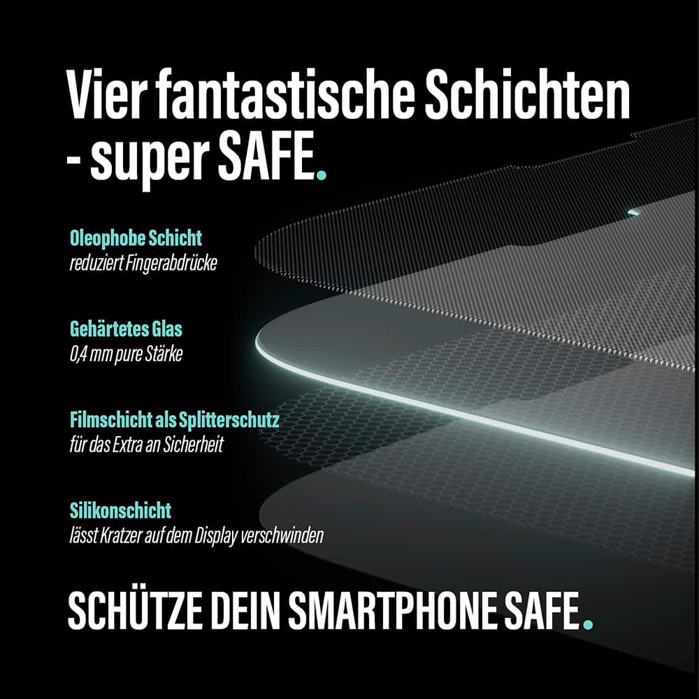 PanzerGlass® SAFE Ultra-Wide Fit ochranné sklo s EasyAlignerem iPhone 17 Air čiré - náhled 5