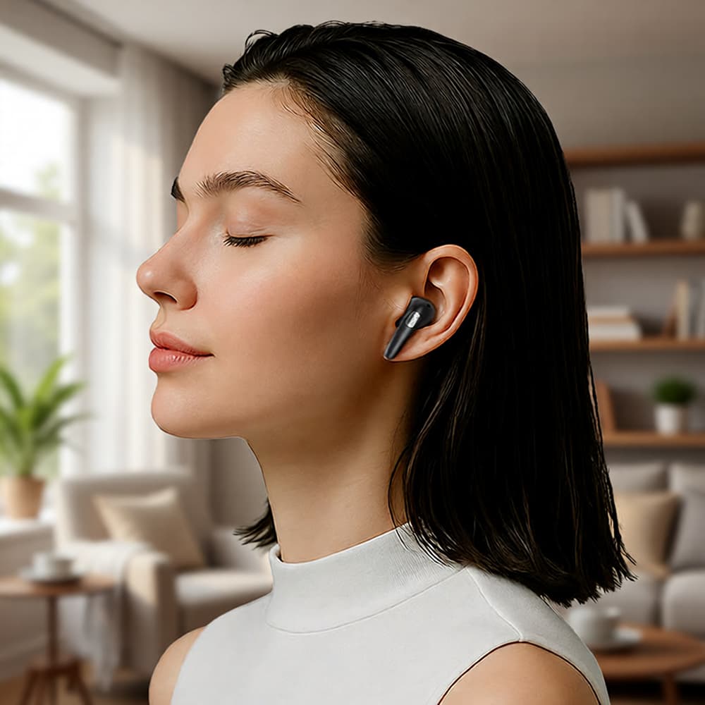 Acefast bezdrátová sluchátka W3 Bluetooth V5.4 černá - náhled 5