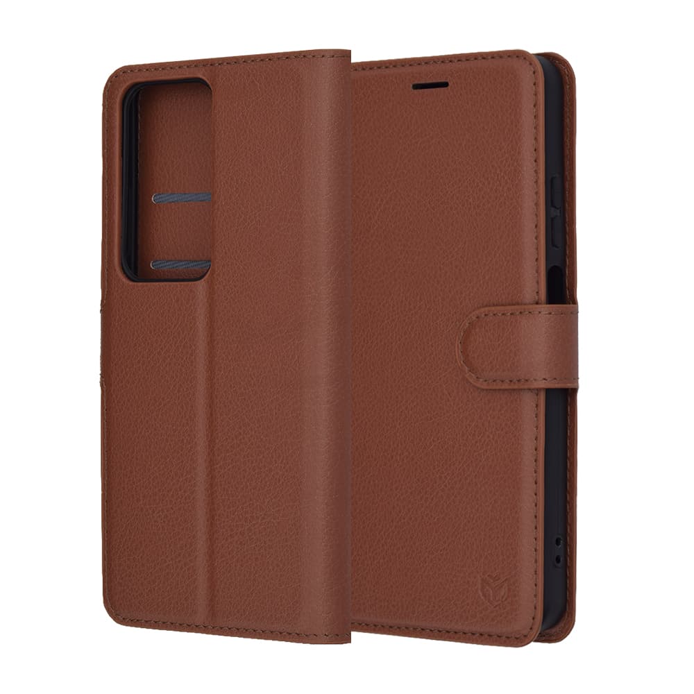 Pouzdro Techsuit Leather Folio pro Oppo A5 4G A5 5G hnědé - náhled 5