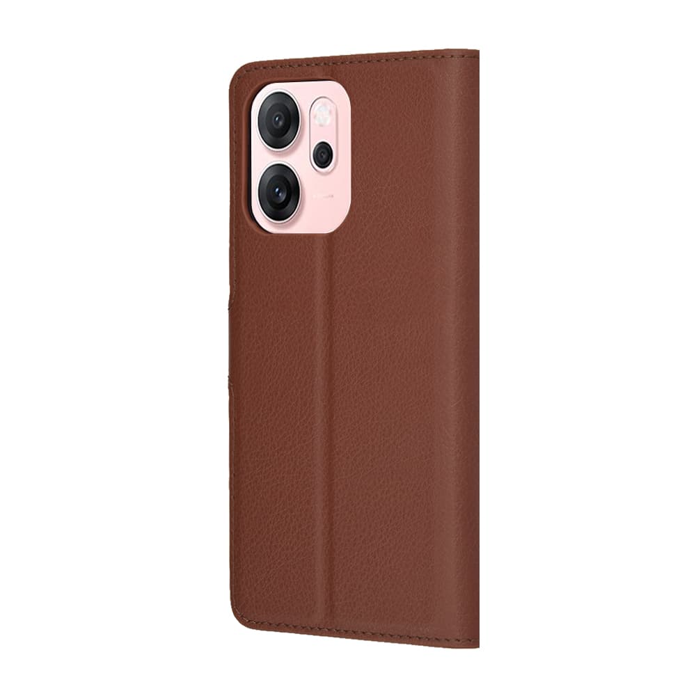 Pouzdro Techsuit Leather Folio pro Oppo Reno14 F / FS 5G hnědé - náhled 5