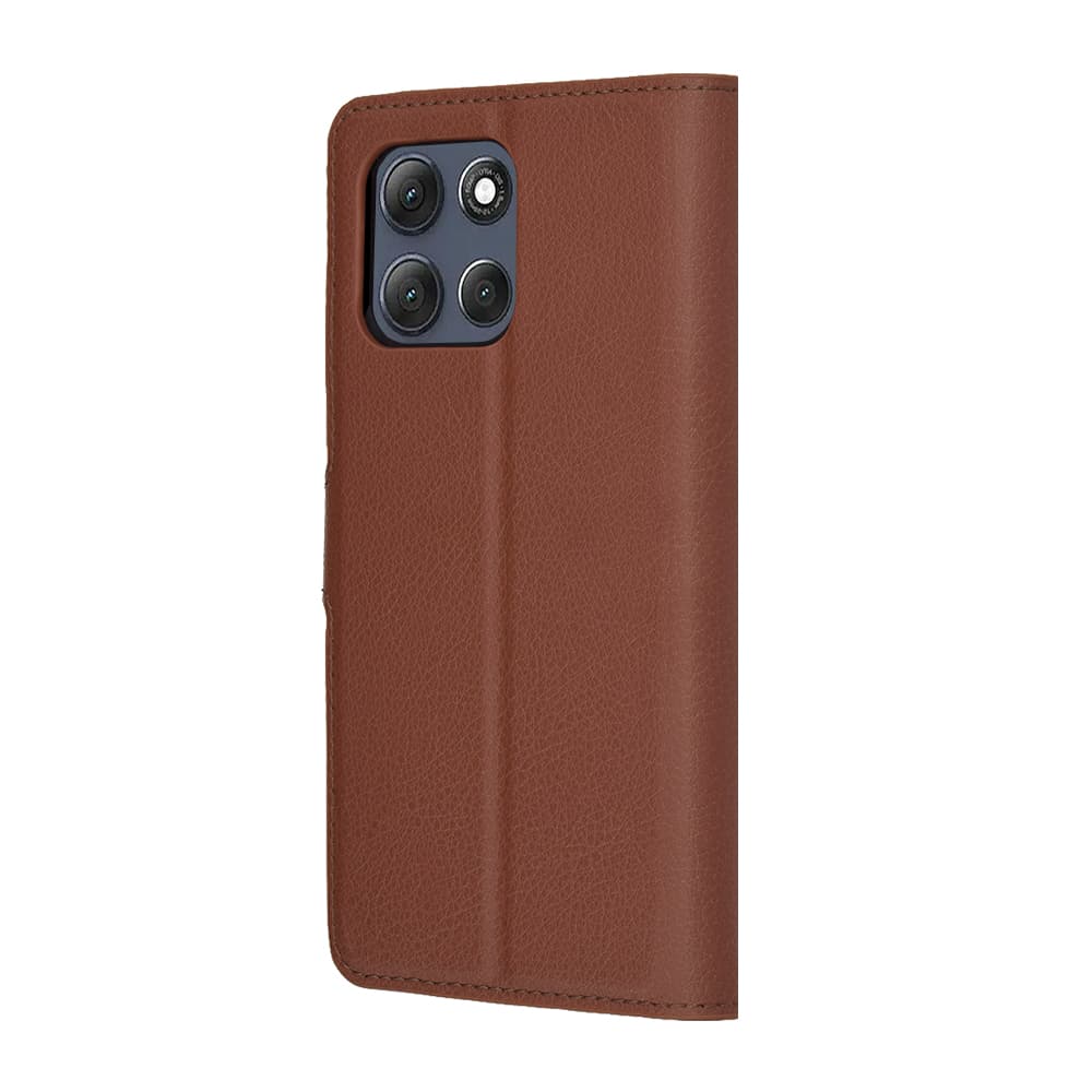 Pouzdro Techsuit Leather Folio pro Motorola Moto G86 Power hnědé - náhled 5