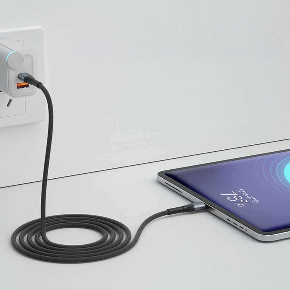 3mk datový kabel Hyper N-Series Type-C to Type-C 240W 2m černý - náhled 5
