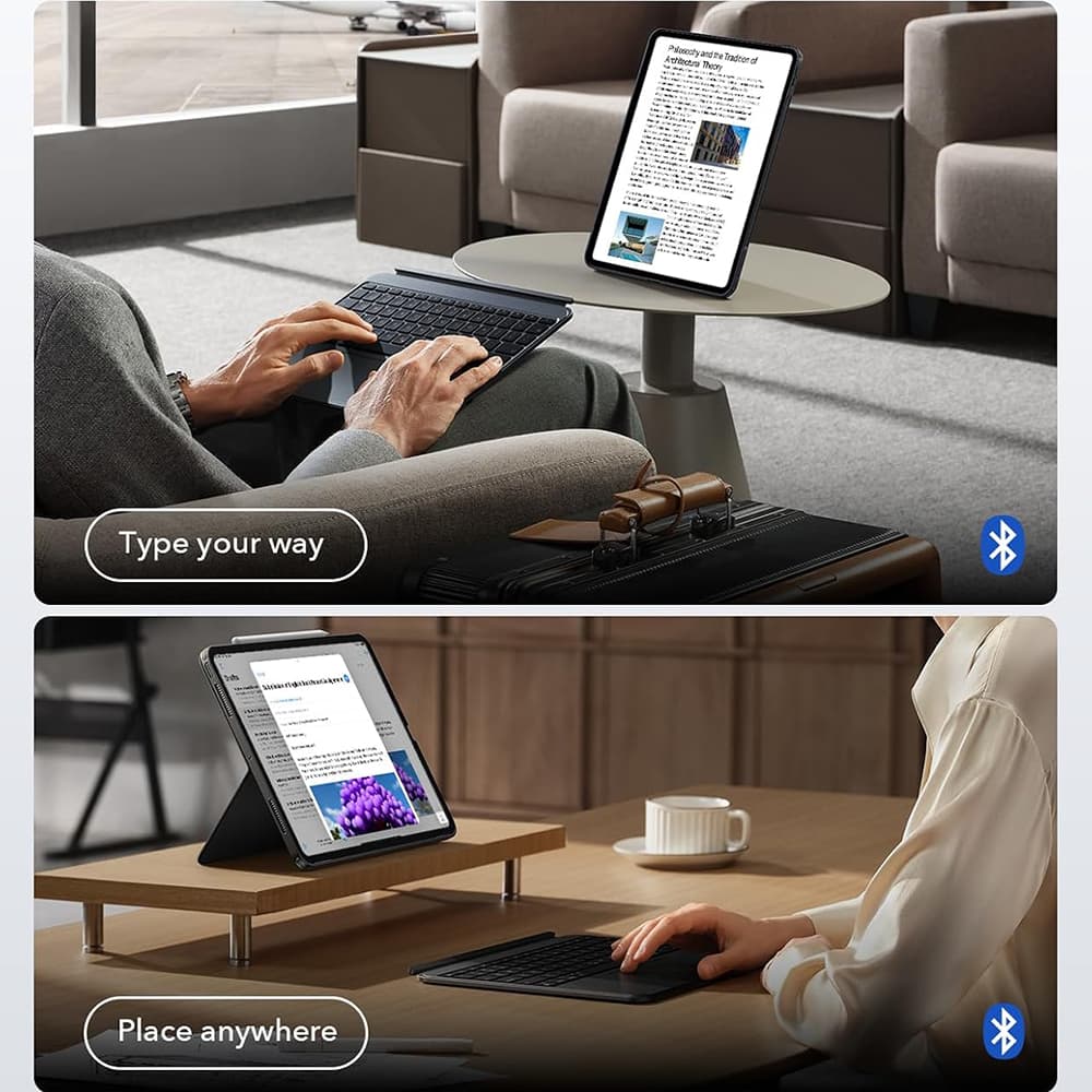 ESR - pouzdro s klávesnicí Shift - iPad Air 4 (2020) / Air 5 (2022) / Air 11 (2024) / Air 11 (2025) - tmavě šedá - náhled 5