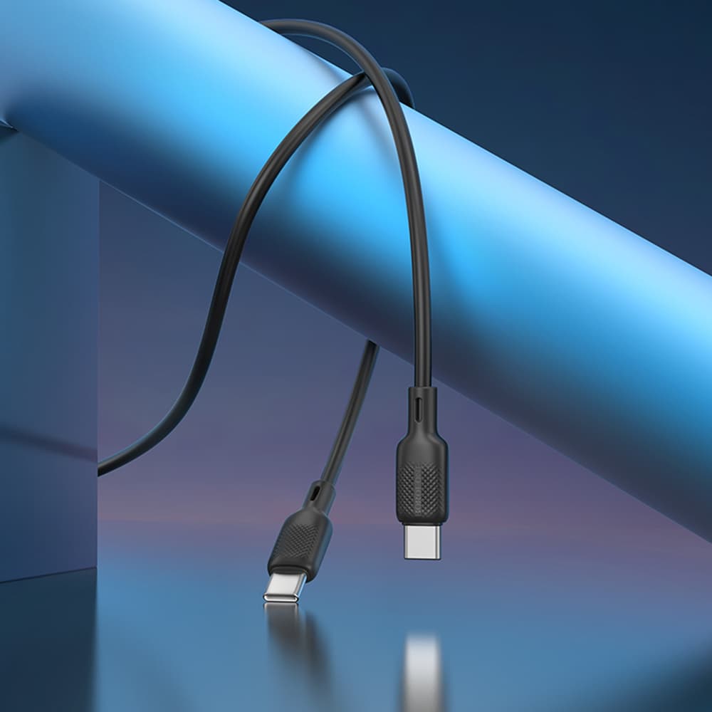 Borofone datový kabel BX113 Type-C silikon PD60W 2m černý - náhled 5