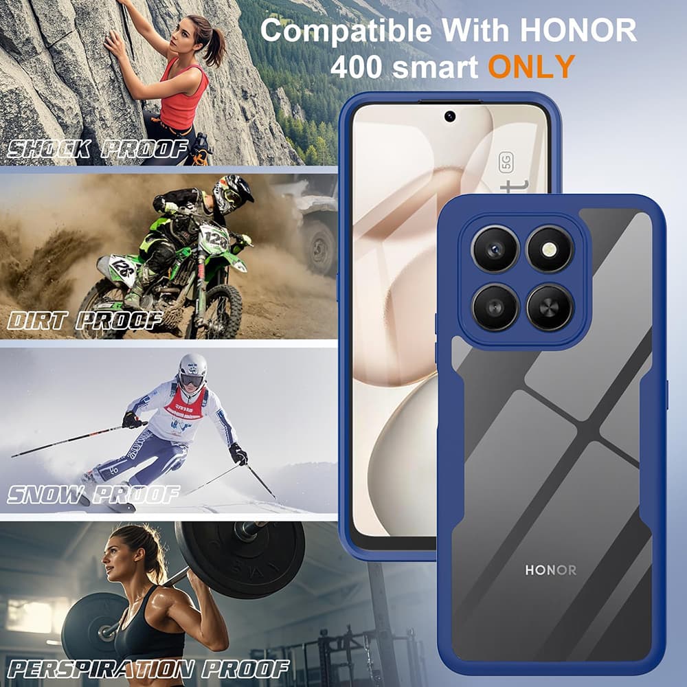 Techsuit ColorVerse 360 + ochrana displeje pro Honor 400 Smart 5G modrý - náhled 5