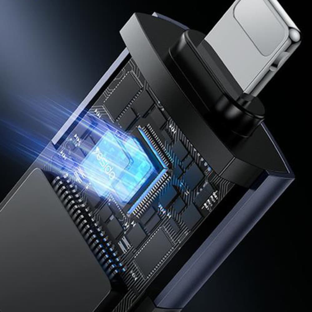 Yesido Adapter GS38 Lightning na TF kartu pro iPhone iPad šedý - náhled 5