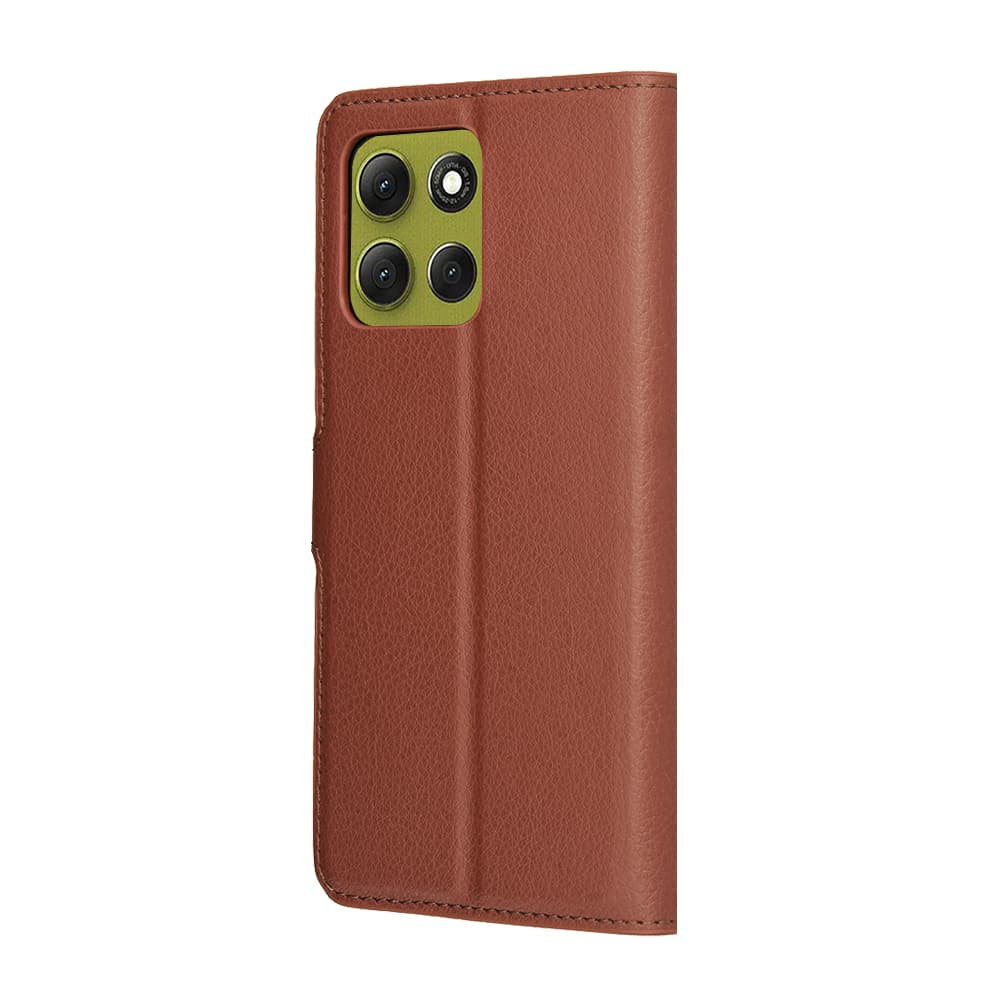 Pouzdro Techsuit Leather Folio pro Motorola Moto G86 hnědé - náhled 5