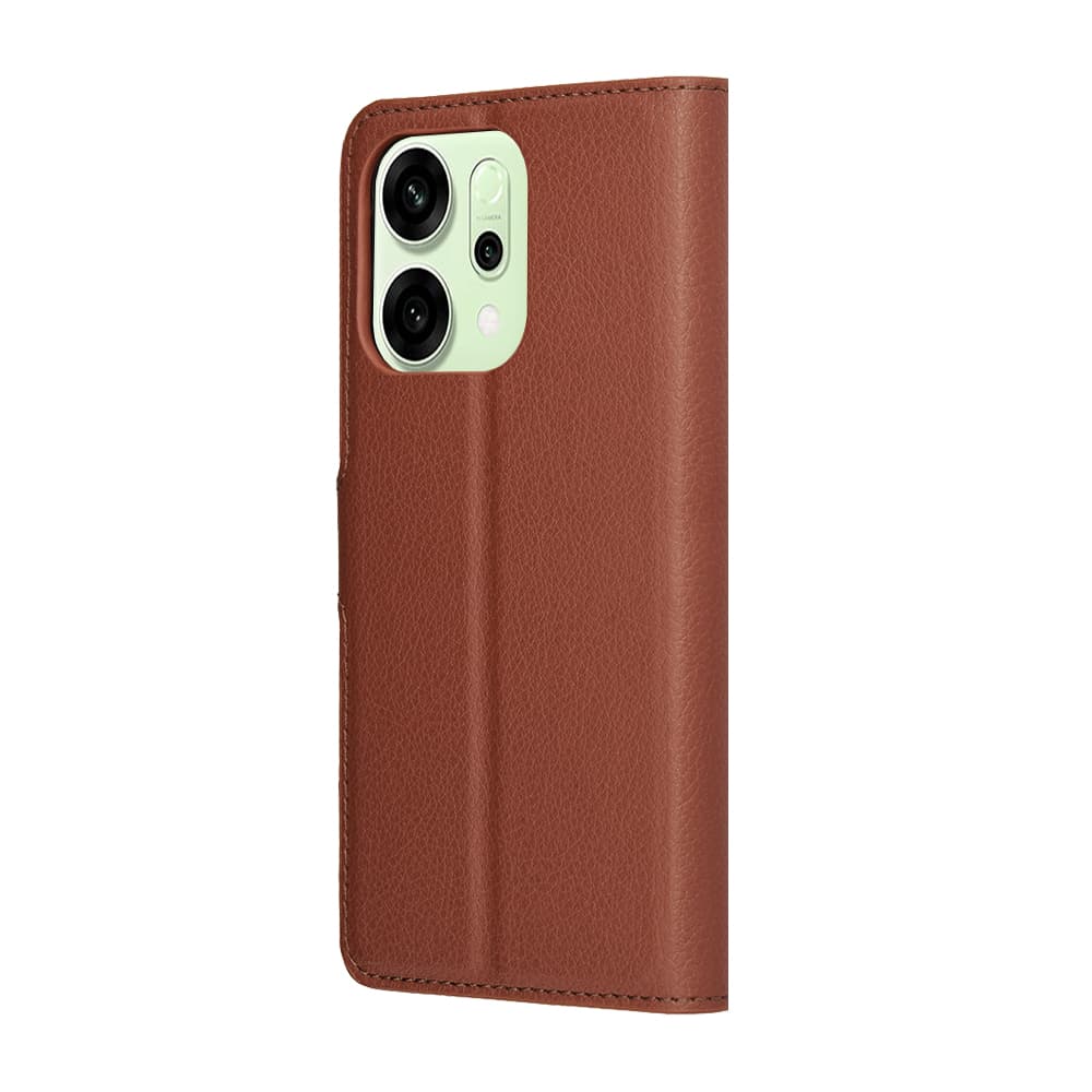 Techsuit kožené pouzdro pro Oppo Reno14 hnědé - náhled 5