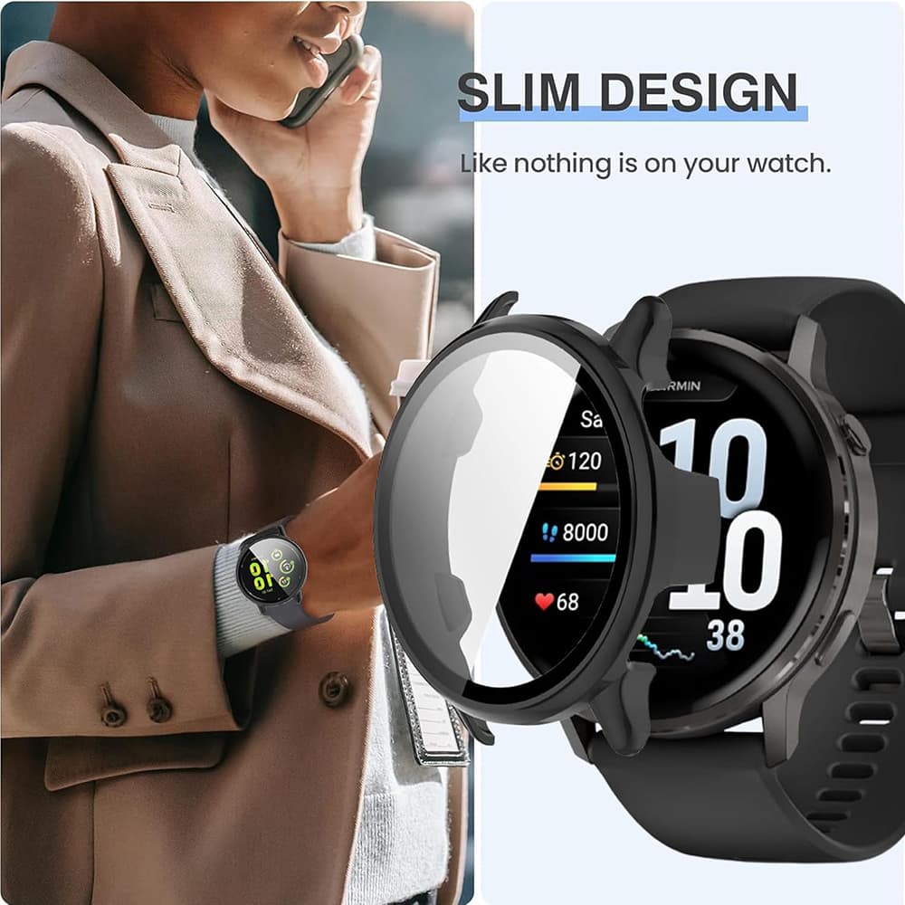 Ochranný kryt a fólie Techsuit Defense360 Pro Garmin Venu 4 45mm černá - náhled 5