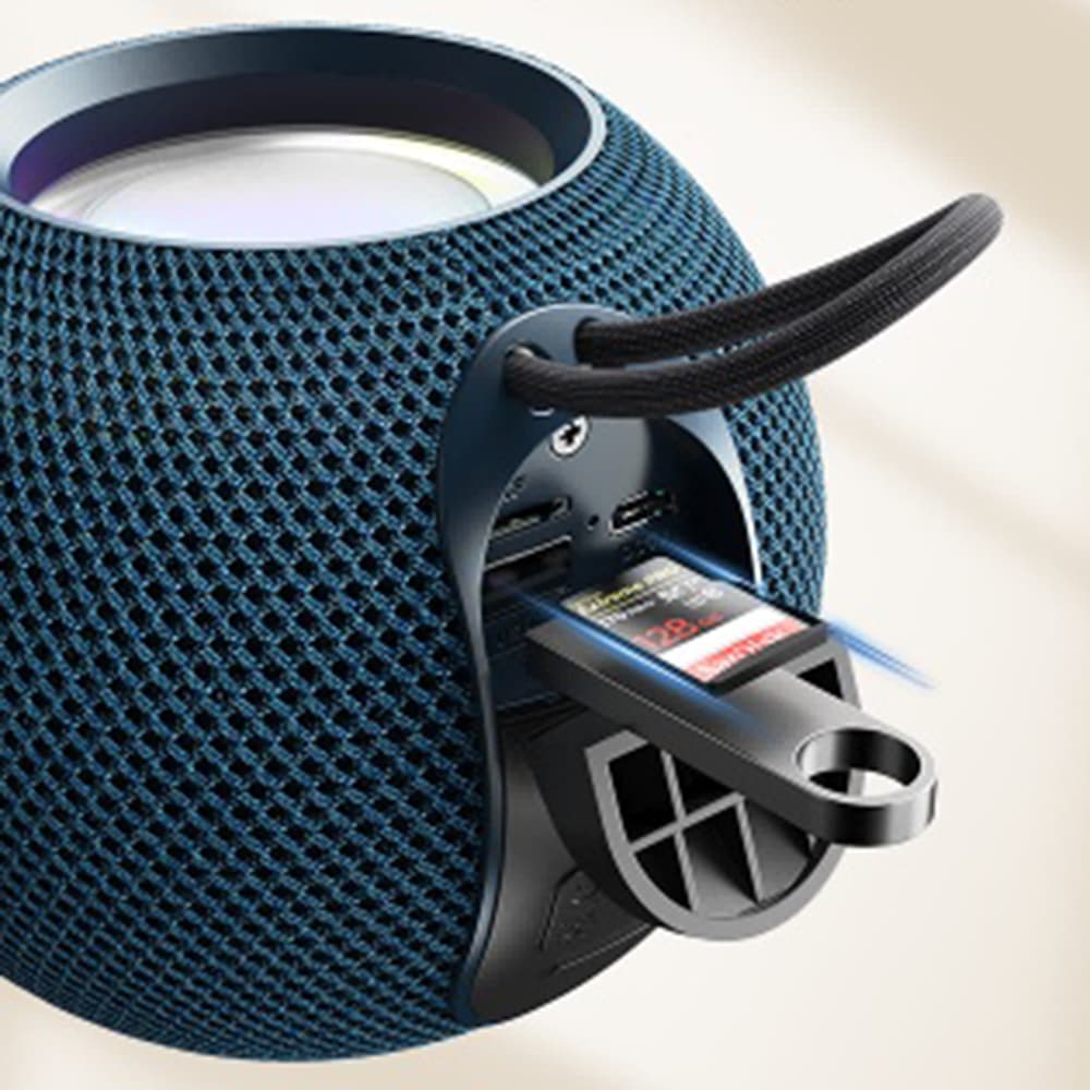 Yesido Wireless Speaker YSW13 Bluetooth 5.1 RGB světla přenosný modrý - náhled 5