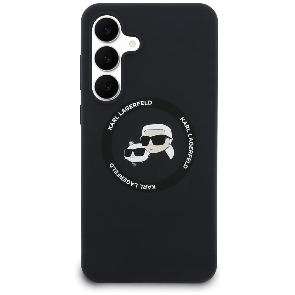 Karl Lagerfeld silikonové KC Heads MagSafe pro Samsung Galaxy S25 FE černé - náhled 5