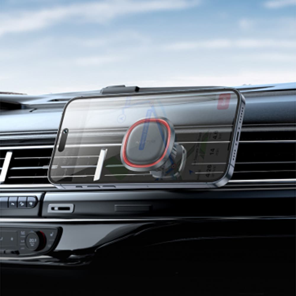 Borofone Car Holder Roman BH124 magnetický do ventilace černý šedý - náhled 5
