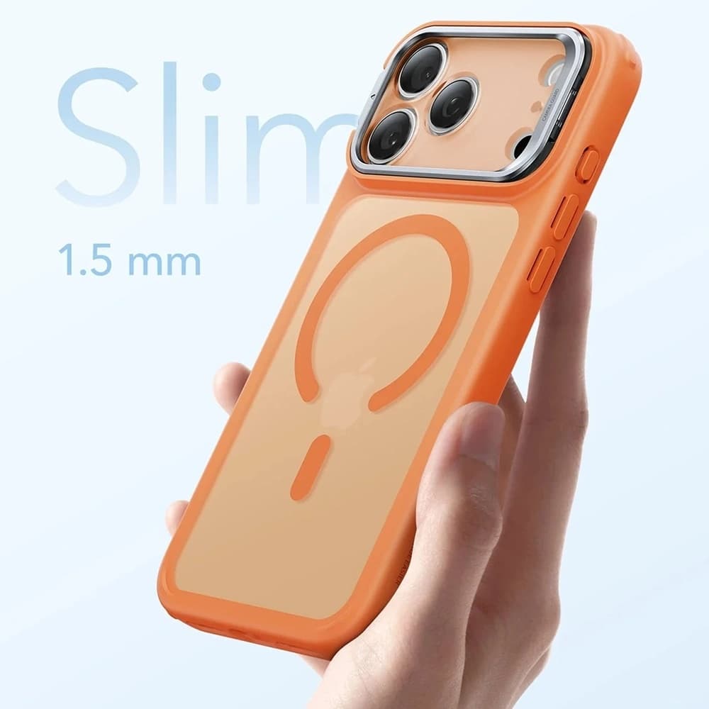 ESR - Classic Hybrid HaloLock Kickstand - iPhone 17 Pro - matná oranžová - náhled 5