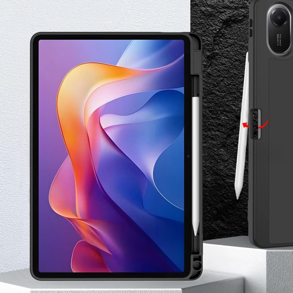 Techsuit Flex Trifold s držákem na tužku Samsung Galaxy Tab A11 / A9 tmavě modrý - náhled 5