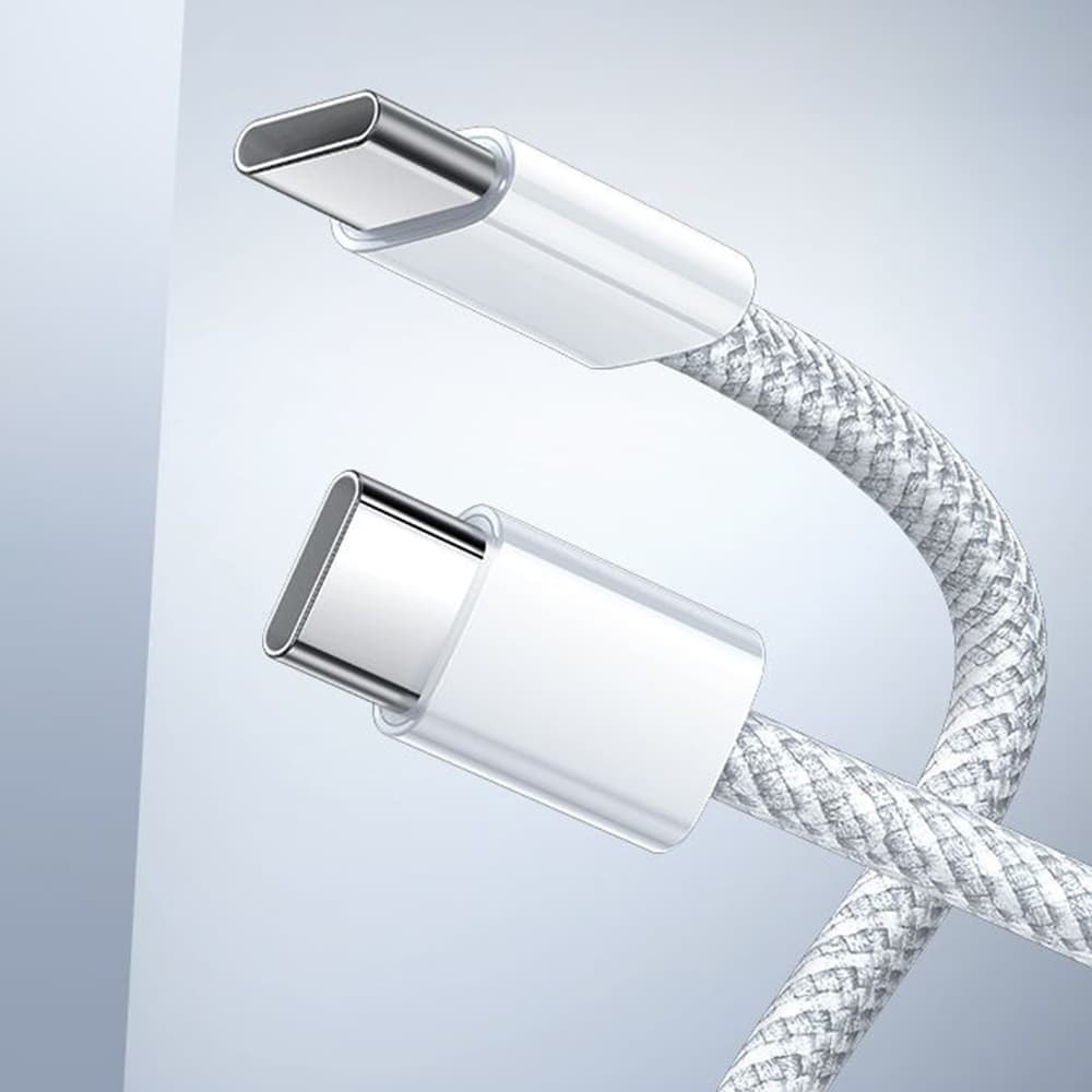 Mcdodo – datový kabel (CA-5690) – USB-C na USB-C, rychlé nabíjení PD, 3A, 60W, 480Mbps, 1m – bílý - náhled 5