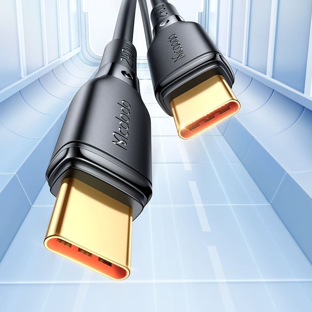 Mcdodo – datový kabel (CA-3310) – Type-C na Type-C, rychlonabíjení, 240W, 5A, 1,2m – černý - náhled 5