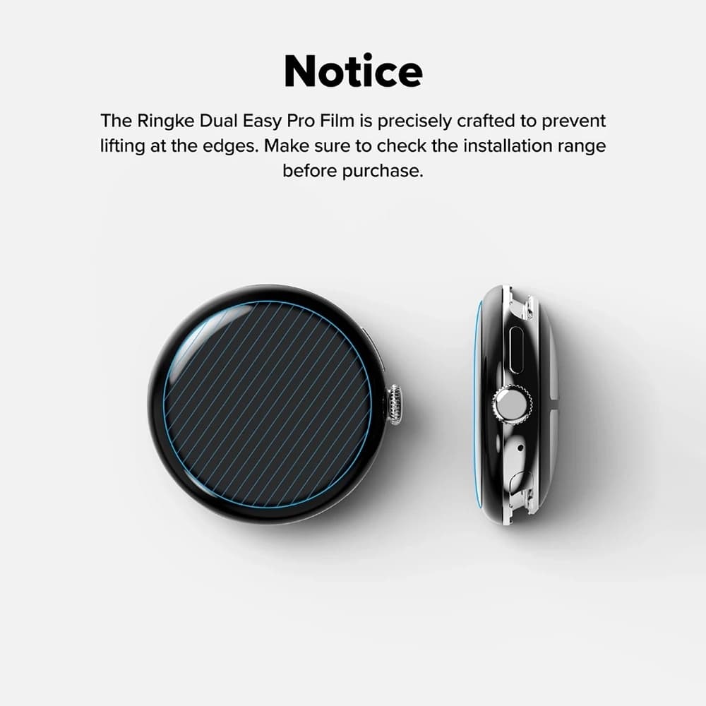 Ringke – duální snadná pro fólie (2 balení) – Google Pixel Watch 4 45mm – čirá - náhled 5