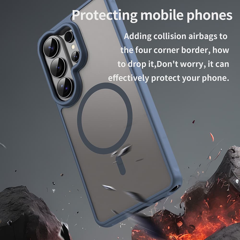 Techsuit HaloFrost II MagSafe pro Samsung Galaxy S26 Ultra - tmavě modrá - náhled 5