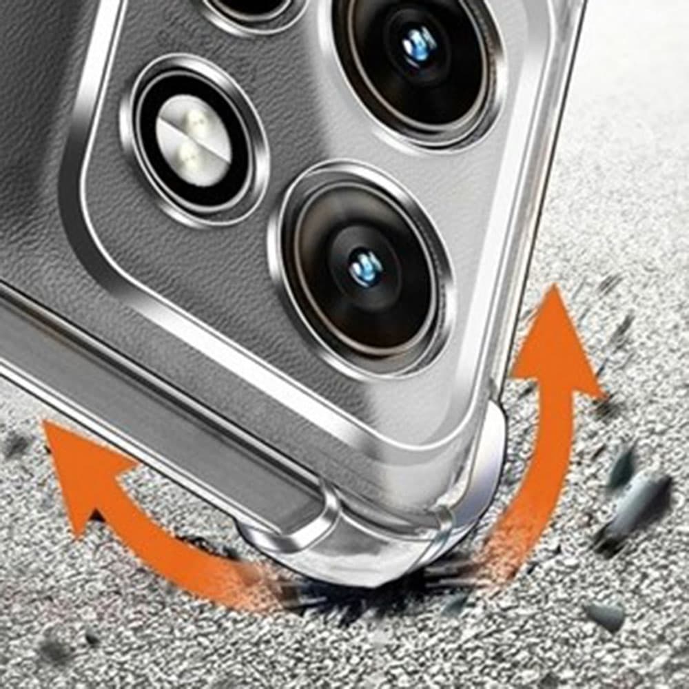 Techsuit – nárazuvzdorný průhledný silikon – Motorola Edge 70 – průhledný - náhled 5